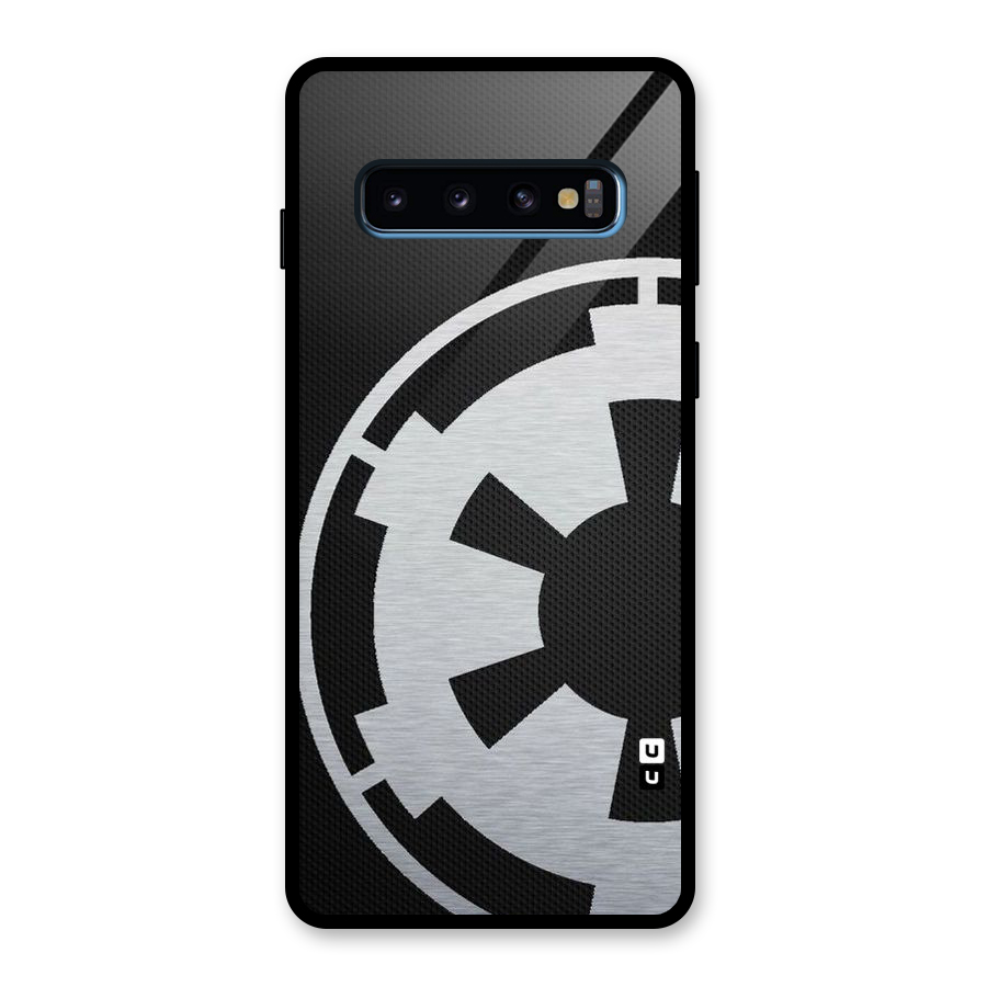 White Wheel Glass Back Case for Galaxy S10