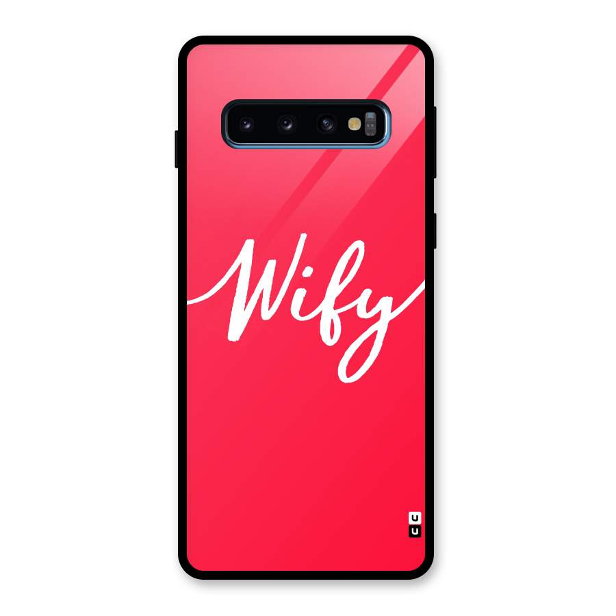 Wify Glass Back Case for Galaxy S10