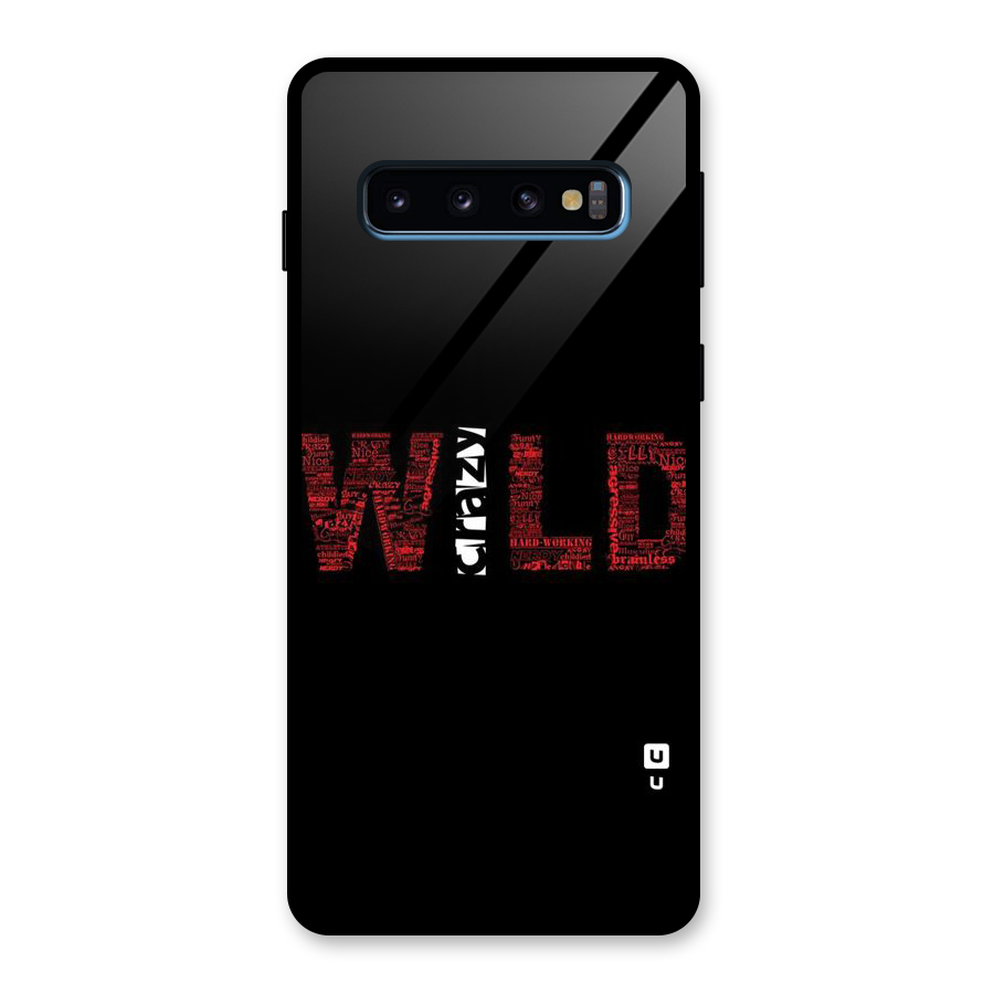 Wild Crazy Glass Back Case for Galaxy S10
