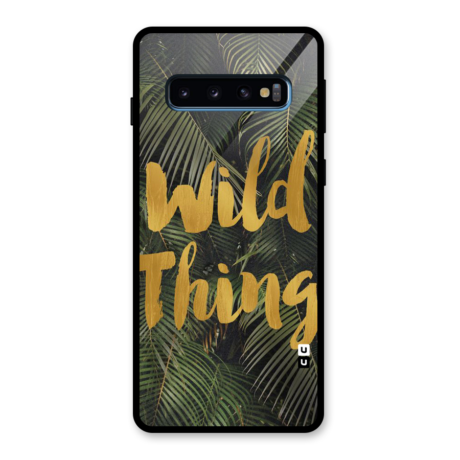 Wild Leaf Thing Glass Back Case for Galaxy S10