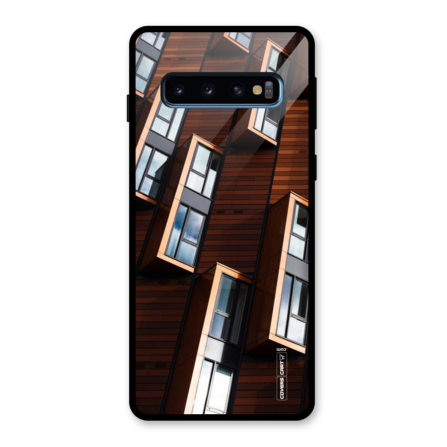 Window Abstract Glass Back Case for Galaxy S10