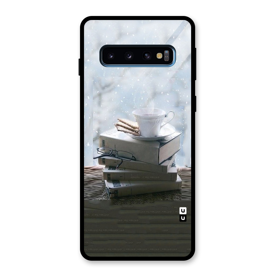 Winter Reads Glass Back Case for Galaxy S10