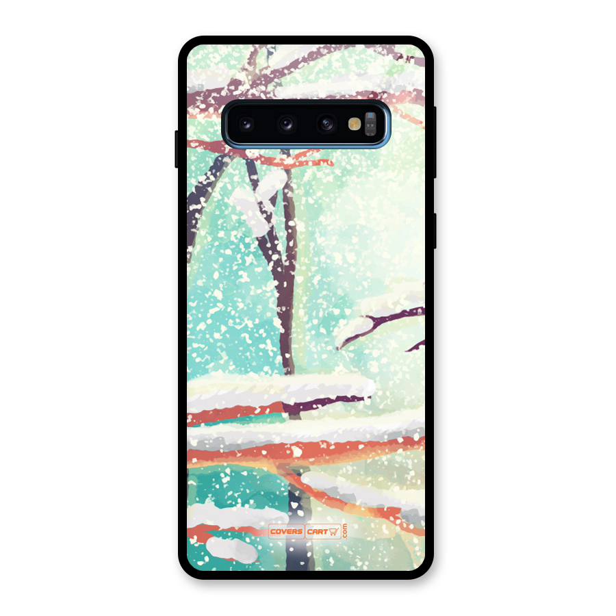 Winter Season Glass Back Case for Galaxy S10