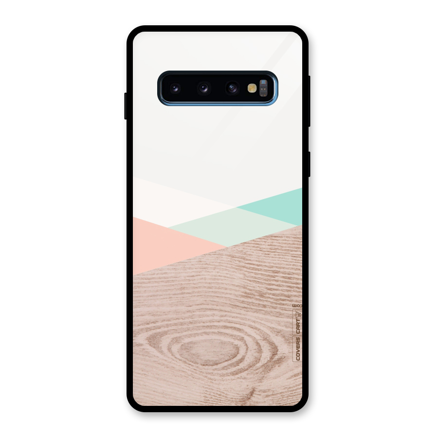 Wooden Fusion Glass Back Case for Galaxy S10