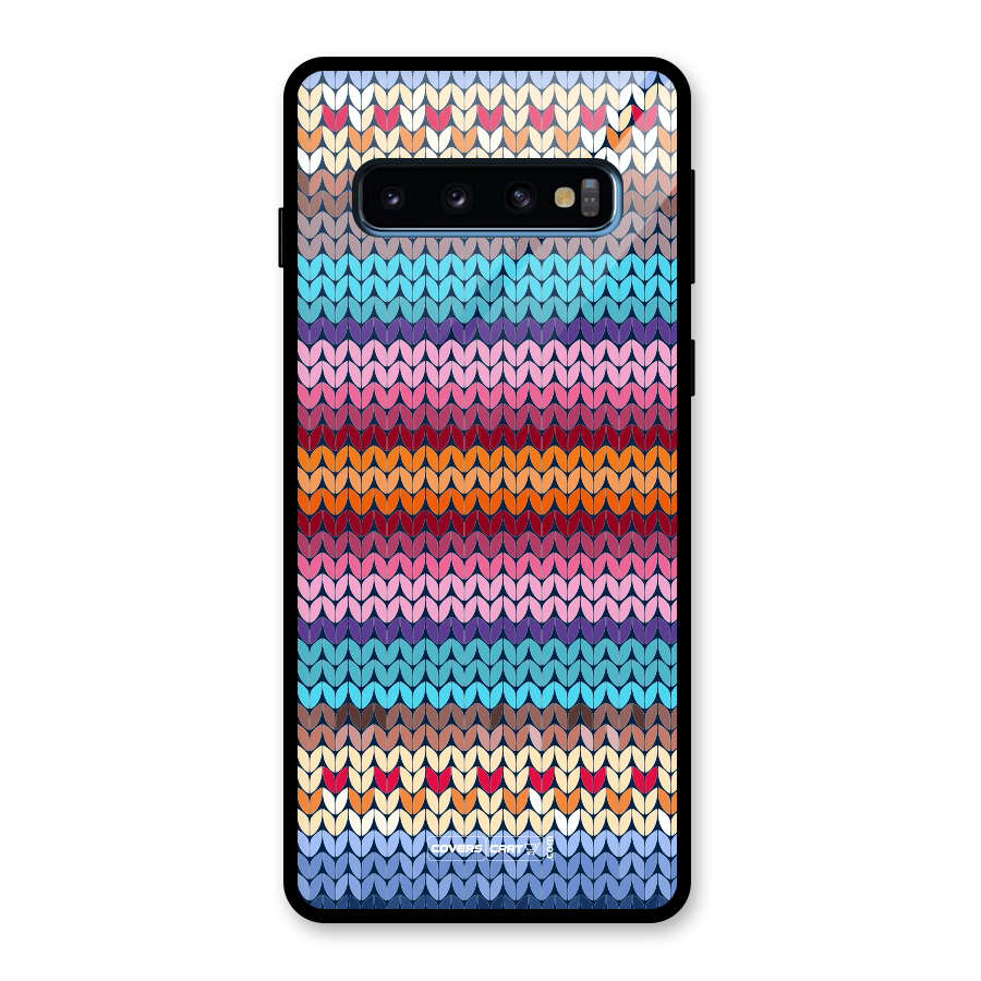 Woolen Glass Back Case for Galaxy S10