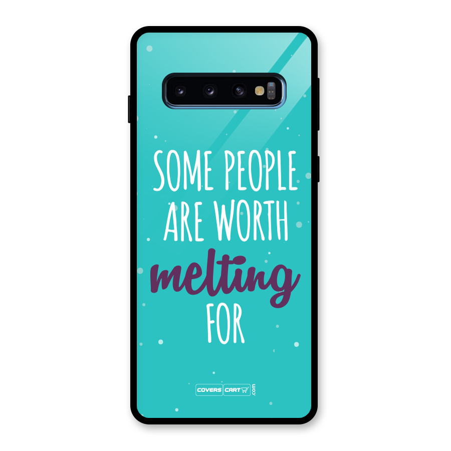 Worth Melting For Glass Back Case for Galaxy S10