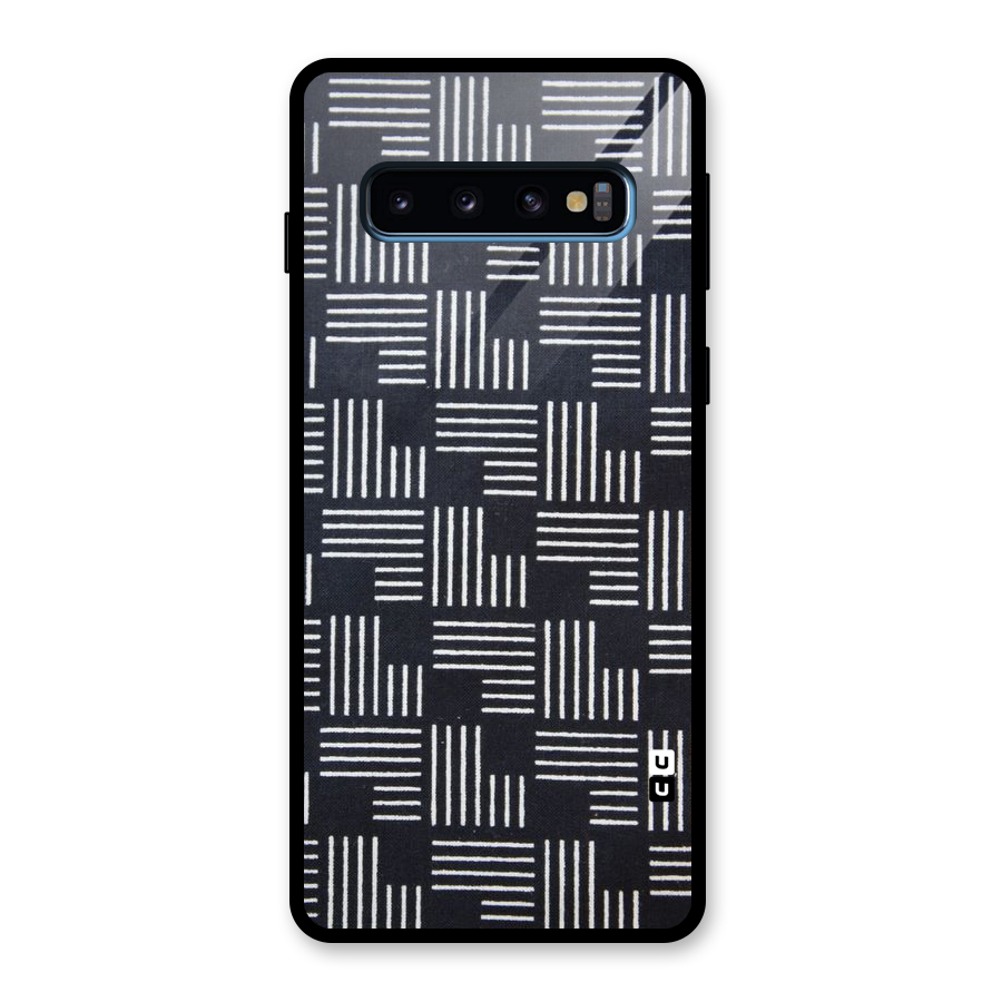 Zig Zag Hierarchy Glass Back Case for Galaxy S10