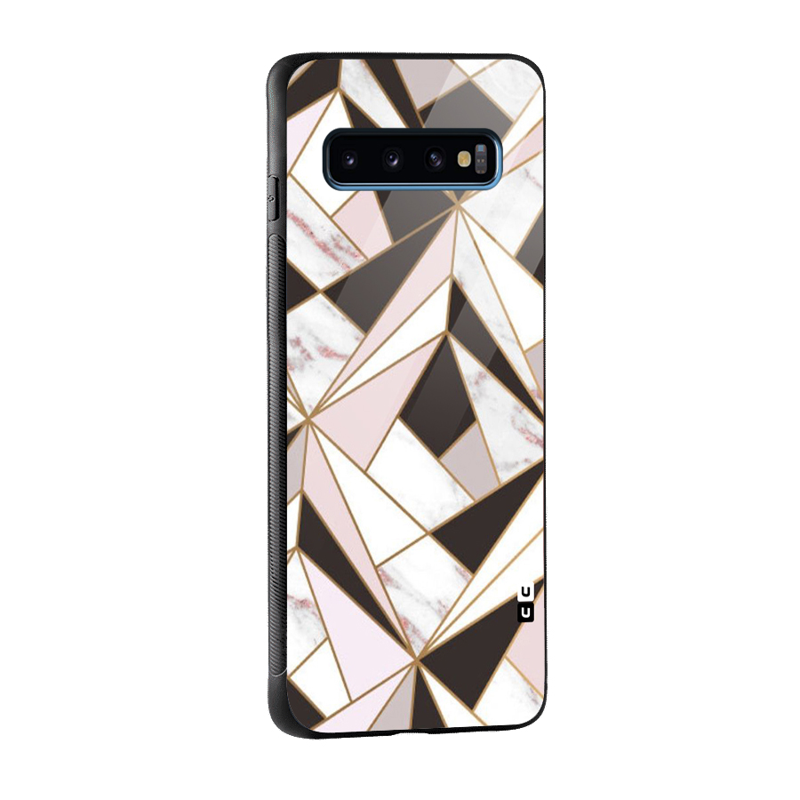 Abstract Corners Glass Back Case for Galaxy S10