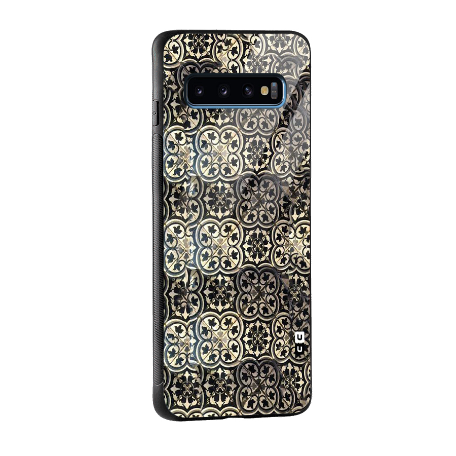 Abstract Tile Glass Back Case for Galaxy S10