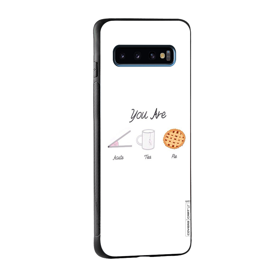 Acute Tea Pie Glass Back Case for Galaxy S10