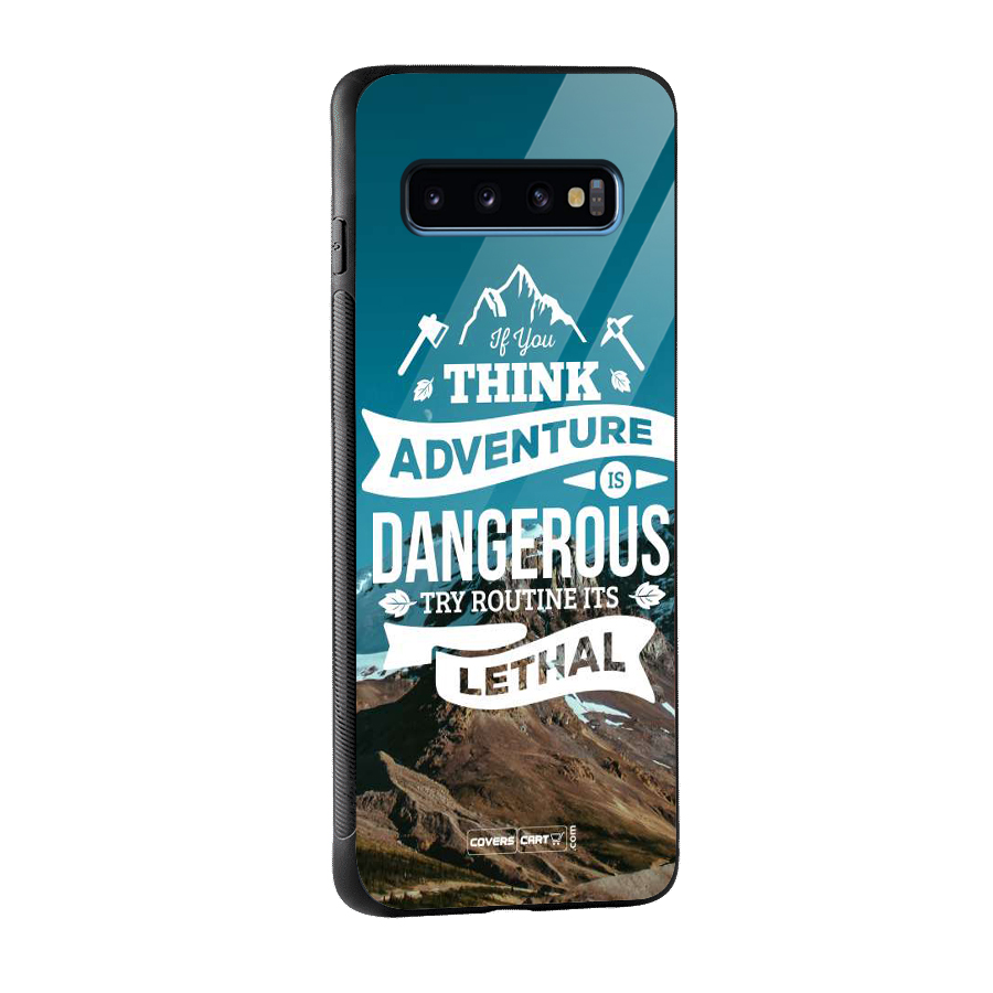 Adventure Dangerous Lethal Glass Back Case for Galaxy S10
