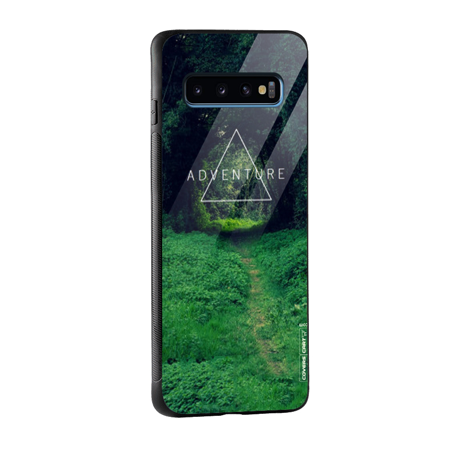 Adventure Take Glass Back Case for Galaxy S10