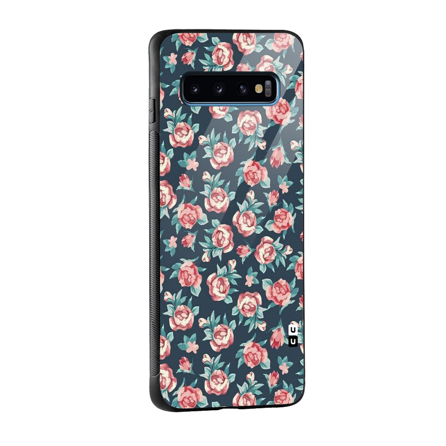 All Art Bloom Glass Back Case for Galaxy S10
