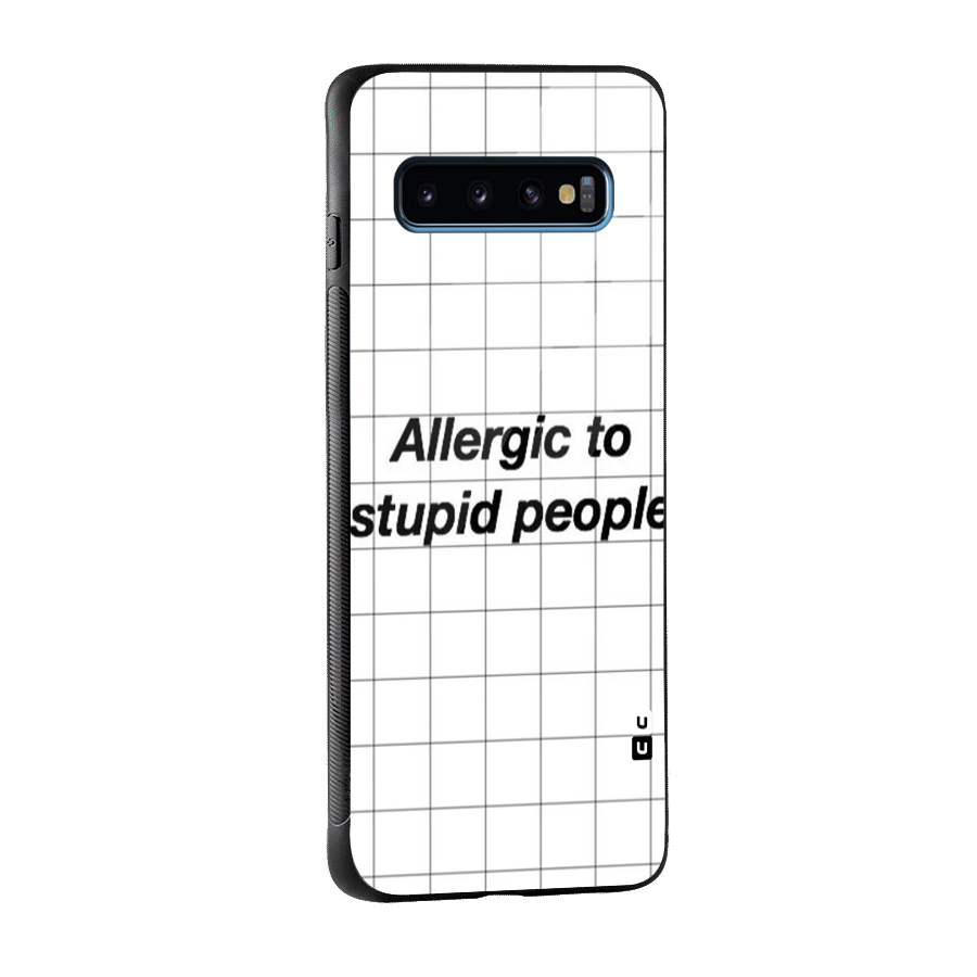 Allergic Glass Back Case for Galaxy S10