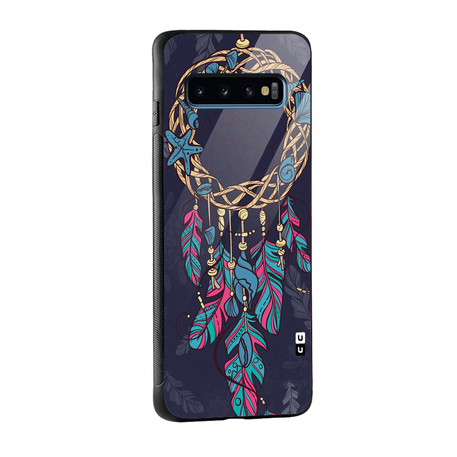 Animated Dream Catcher Glass Back Case for Galaxy S10