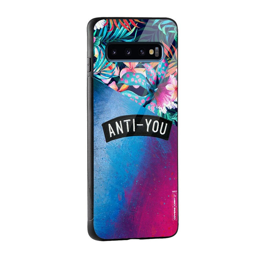 Anti You Glass Back Case for Galaxy S10