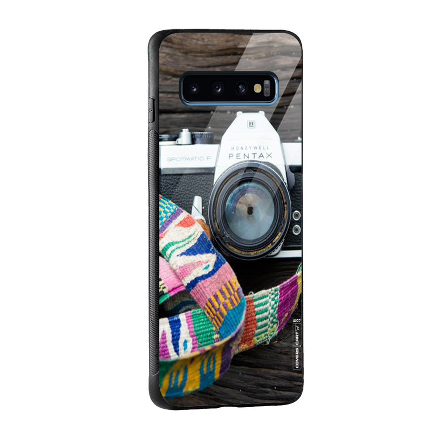 Antique Camera Glass Back Case for Galaxy S10
