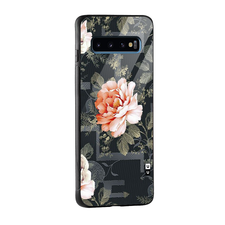 Art And Floral Glass Back Case for Galaxy S10