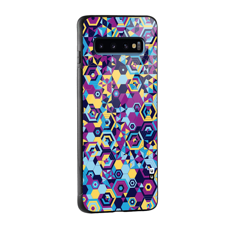 Artistic Abstract Glass Back Case for Galaxy S10