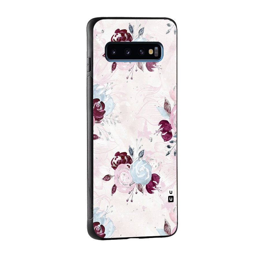 Artsy Florasy Glass Back Case for Galaxy S10