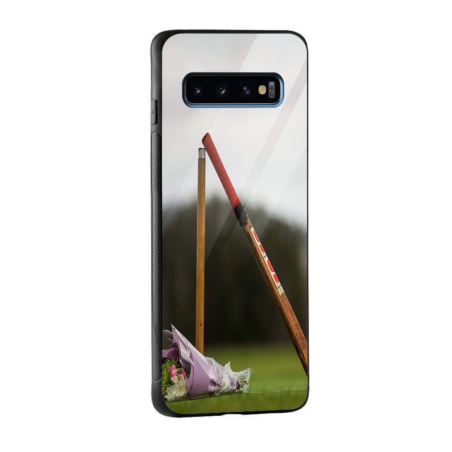Bat Wicket Glass Back Case for Galaxy S10