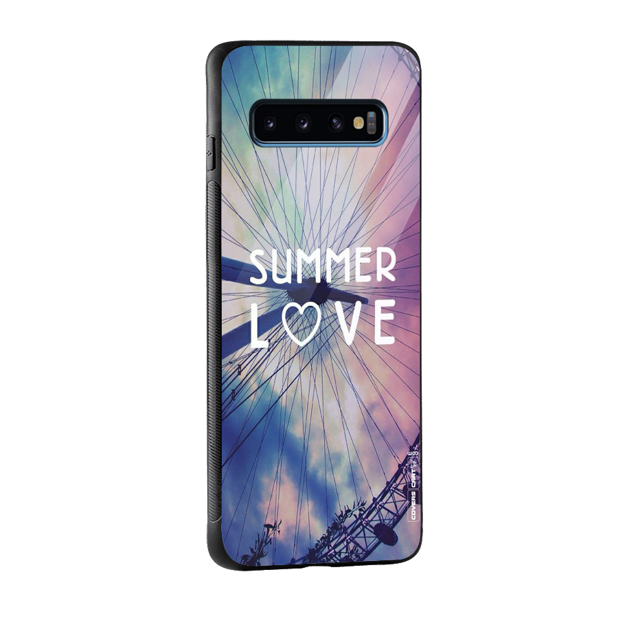 Beach Dreams Glass Back Case for Galaxy S10