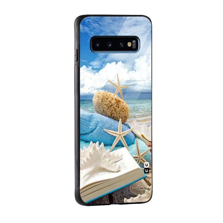 Beach Sky Glass Back Case for Galaxy S10