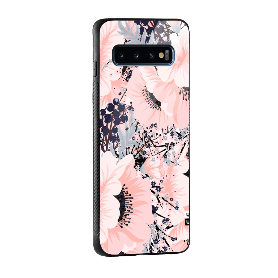 Beautiful Flowers Glass Back Case for Galaxy S10