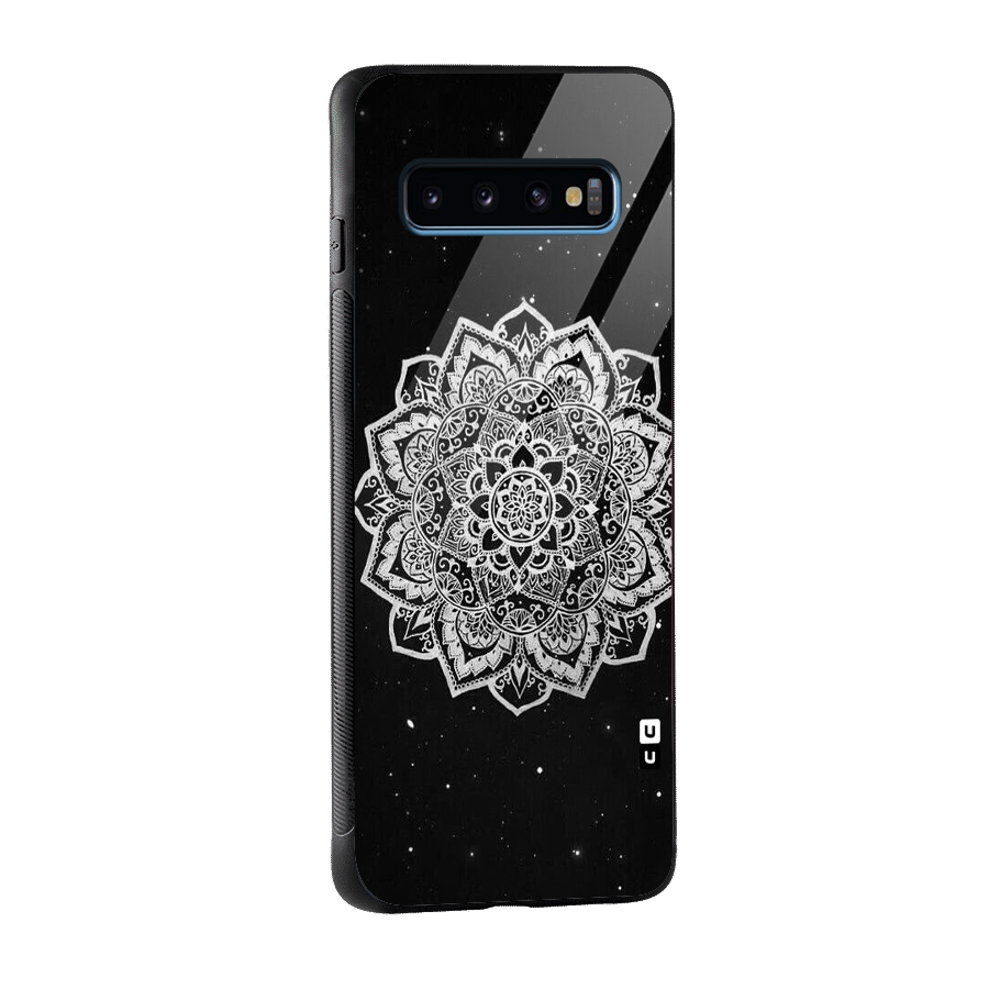 Beautiful Mandala Design Glass Back Case for Galaxy S10