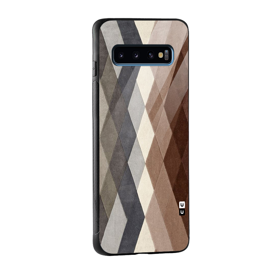 Beautiful Shades Of Diamonds Glass Back Case for Galaxy S10