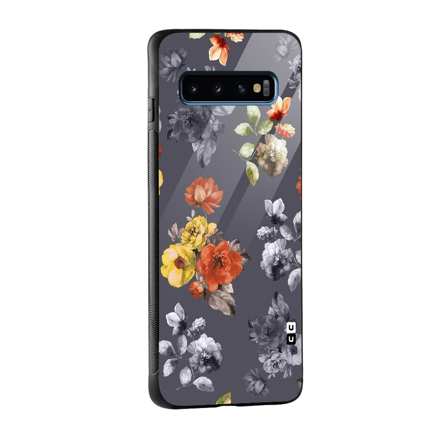Beauty Art Bloom Glass Back Case for Galaxy S10
