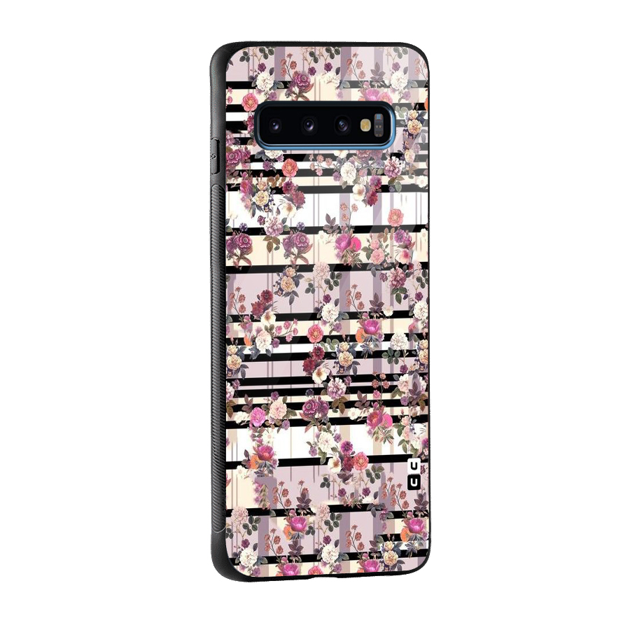 Beauty In Floral Glass Back Case for Galaxy S10