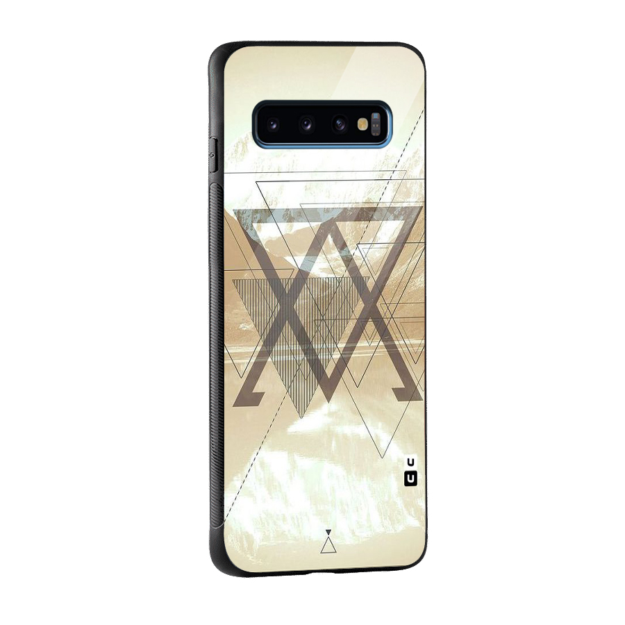 Beige View Glass Back Case for Galaxy S10