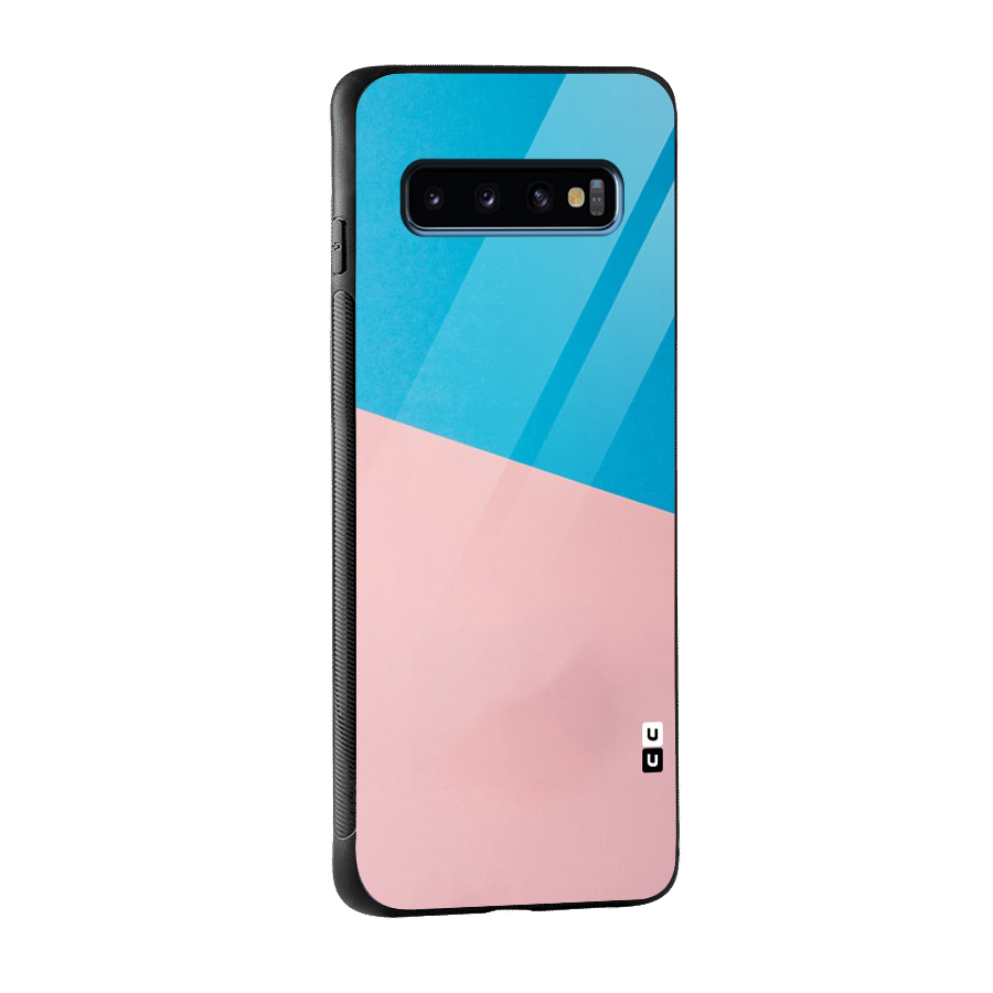 Bicolor Design Glass Back Case for Galaxy S10