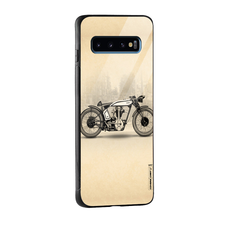 Bike Ride Glass Back Case for Galaxy S10