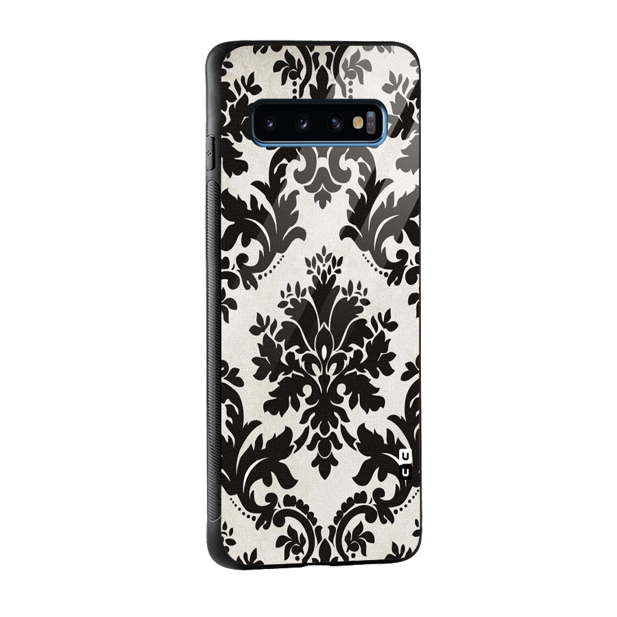 Black Beauty Glass Back Case for Galaxy S10