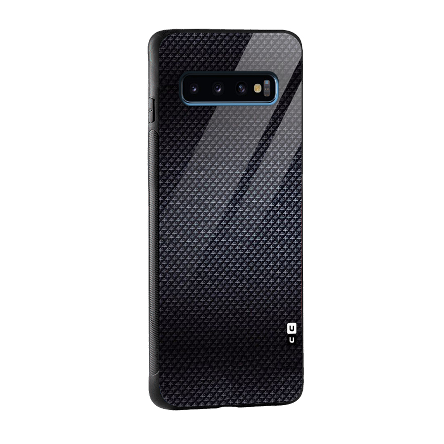 Black Diamond Glass Back Case for Galaxy S10