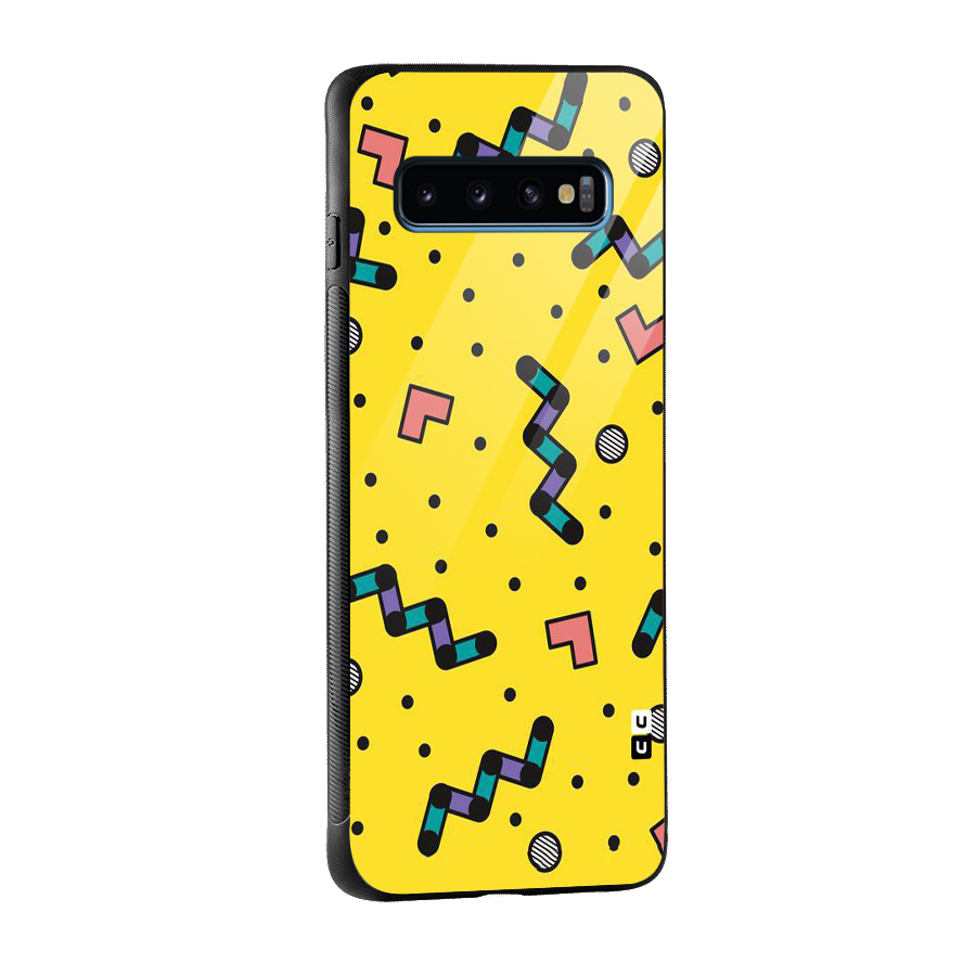 Block Shades Glass Back Case for Galaxy S10