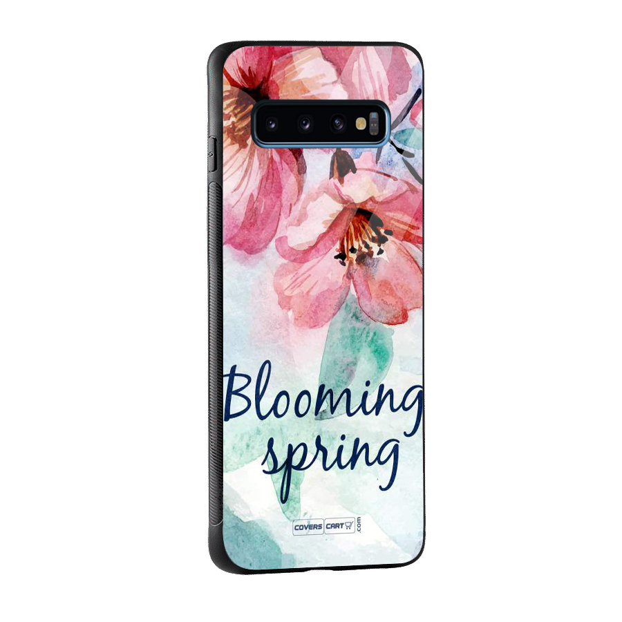 Blooming Spring Glass Back Case for Galaxy S10