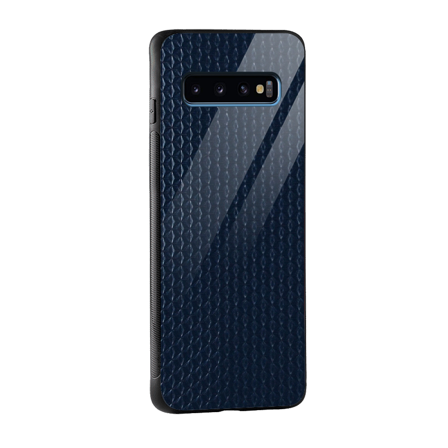 Blue-Pattern Glass Back Case for Galaxy S10