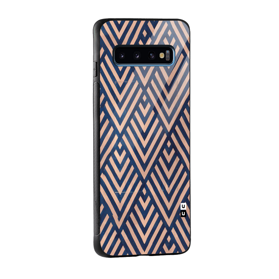 Blue Peach Glass Back Case for Galaxy S10