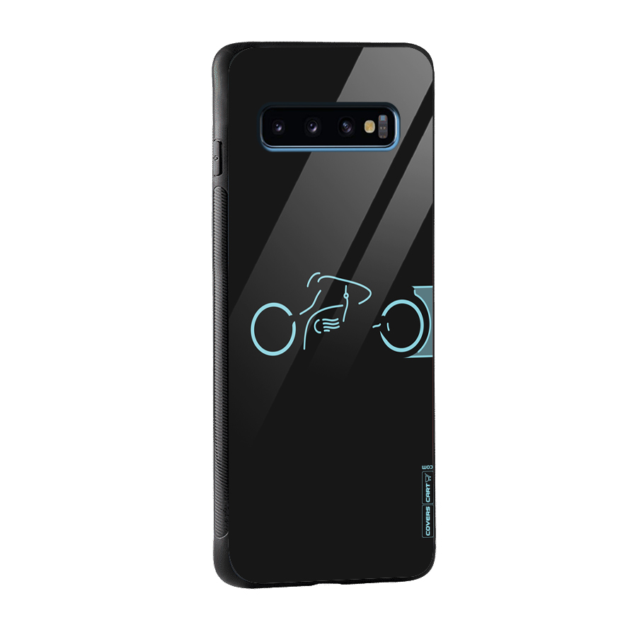 Blue Ride Glass Back Case for Galaxy S10