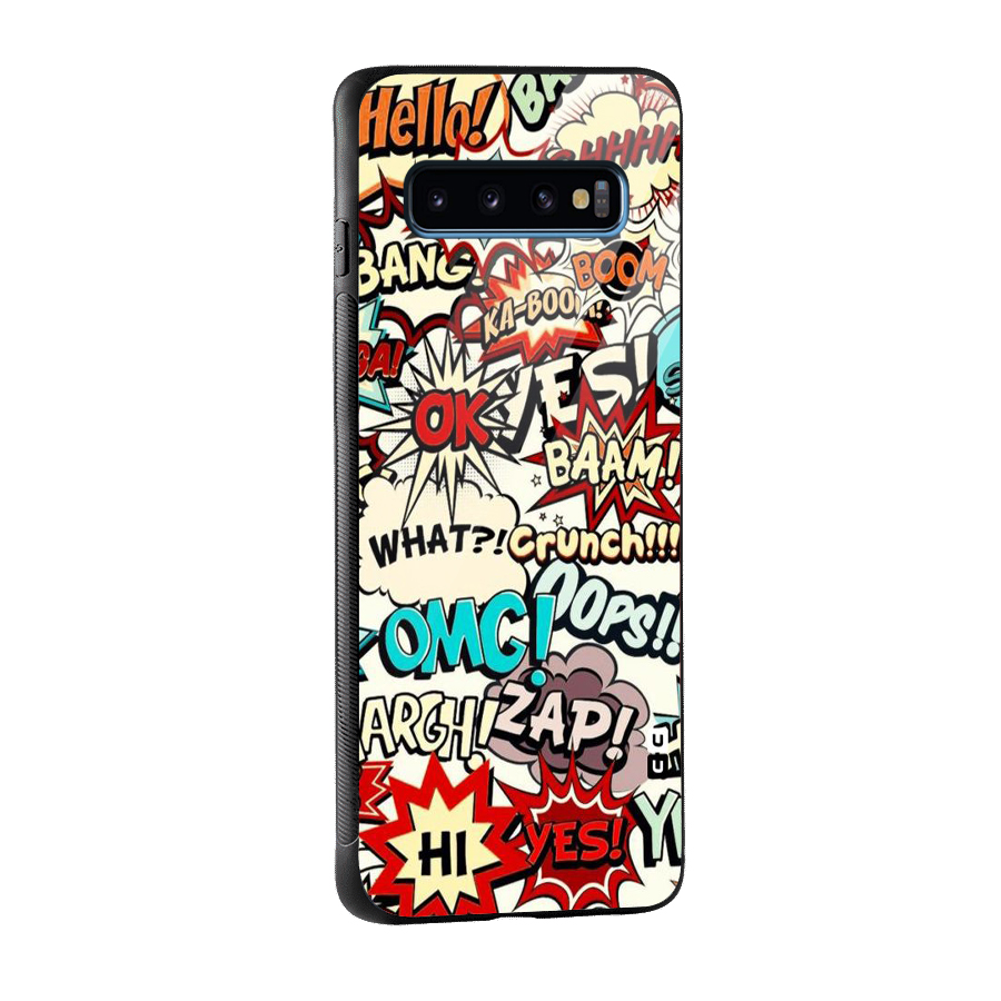 Boom Zap Glass Back Case for Galaxy S10