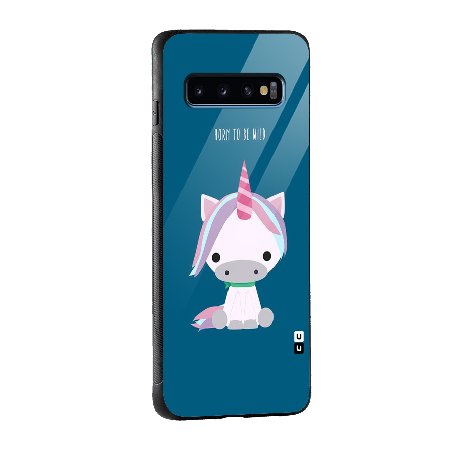 Born Wild Unicorn Glass Back Case for Galaxy S10