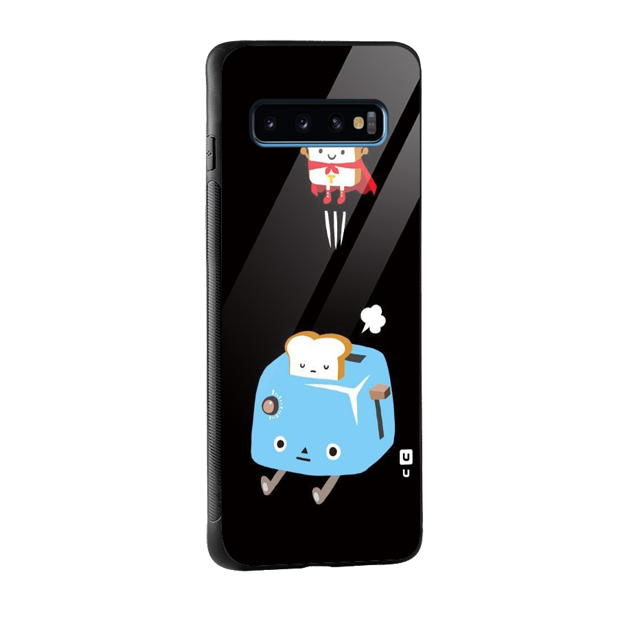 Bread Toast Glass Back Case for Galaxy S10