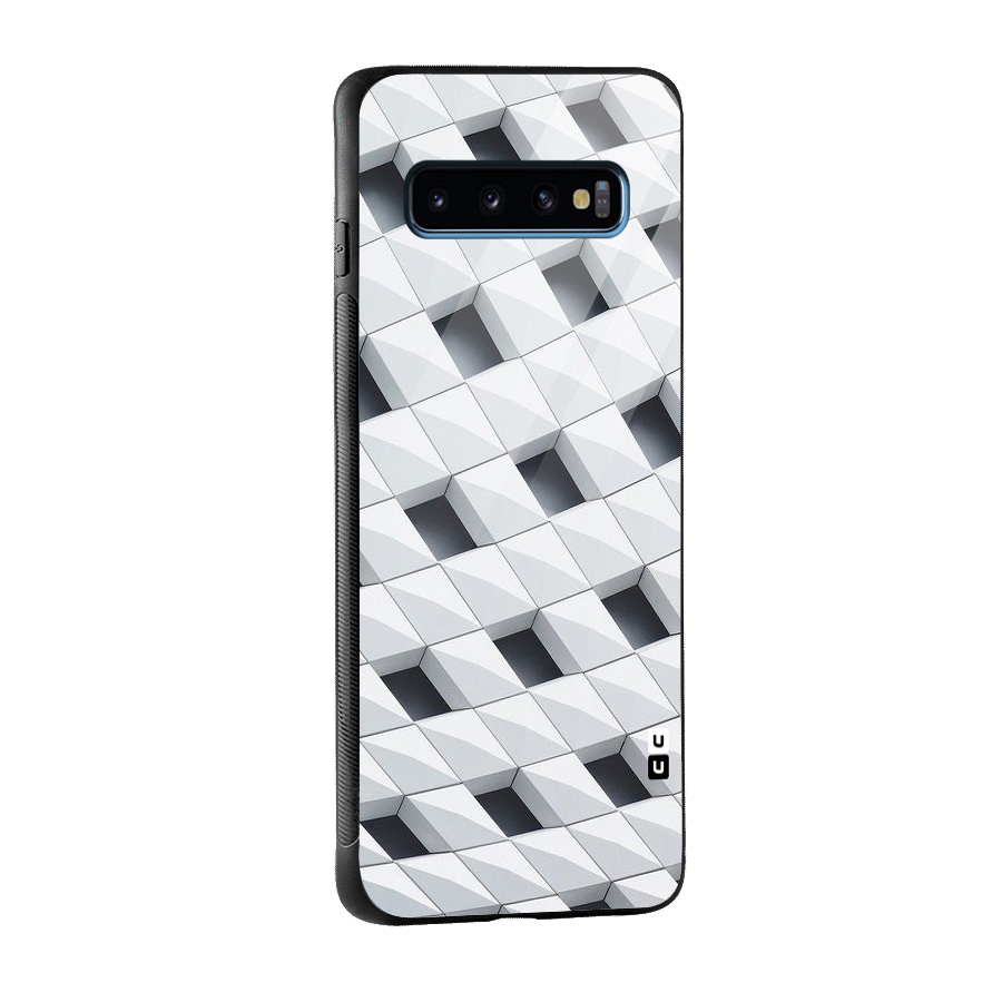 Building Pattern Glass Back Case for Galaxy S10