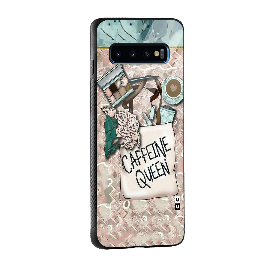 Caffeine Queen Glass Back Case for Galaxy S10
