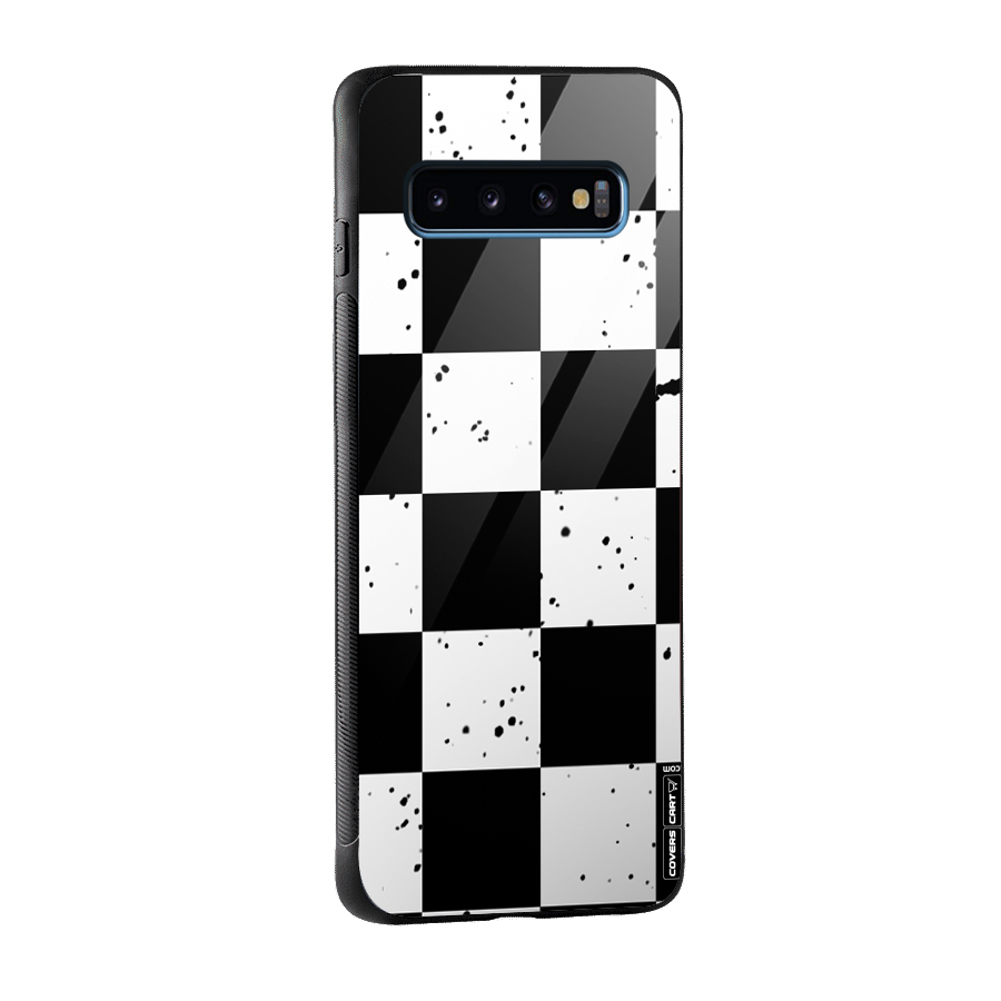 Check Mate Glass Back Case for Galaxy S10