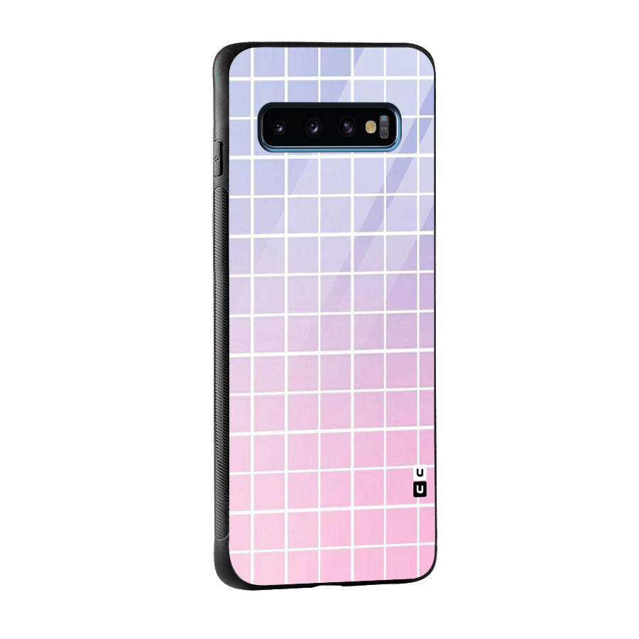 Check Shades Glass Back Case for Galaxy S10
