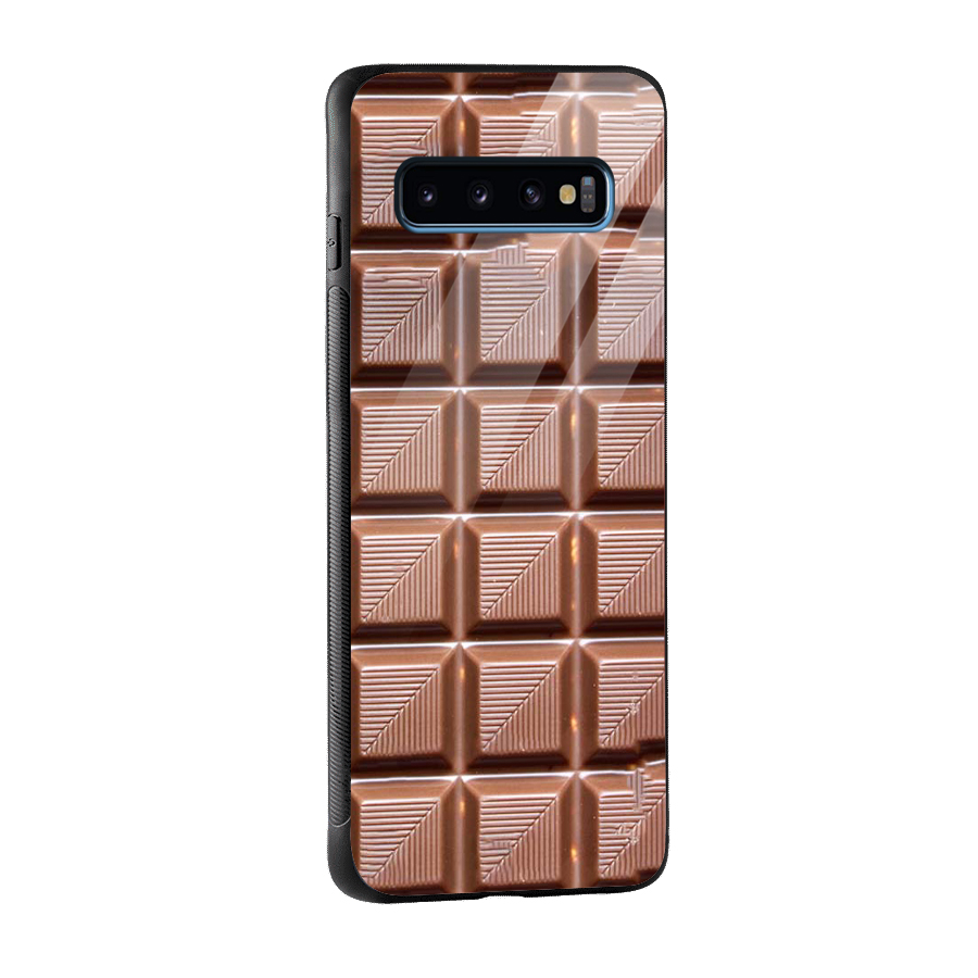 Chocolate Tiles Glass Back Case for Galaxy S10